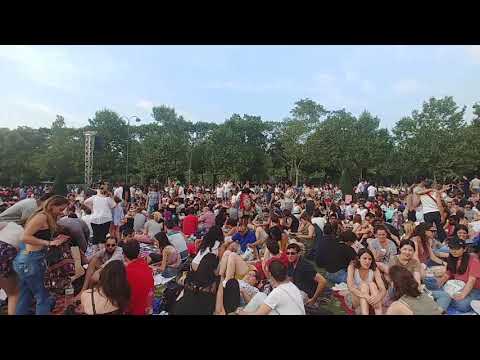 Bastille Day, 14th July 2018, Fireworks at Eiffel Tower in Paris