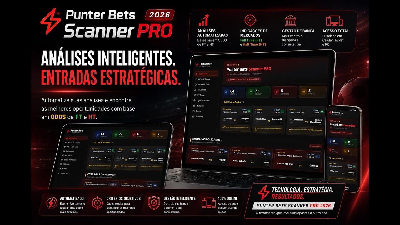 O Scanner Simples da Punter Bets que funciona