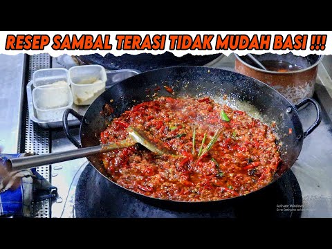 RAHASIA !!! RESEP SAMBAL TERASI GAK GAMPANG BASI NIH GUYS...