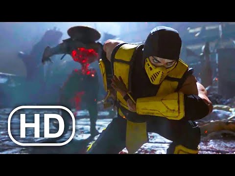 Scorpion Vs Raiden Fight Scene Cinematic - Mortal Kombat