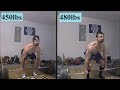 Deadlift Analysis & Bar Speed Comparison - 450x5 vs. 480x5