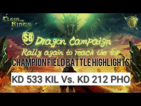 Dragon Campaign Champion Field Highlights -  KIL (k533) Vs. PHO (212) PHO better luck next time!