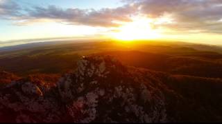 preview picture of video 'The 'Shortest Day of the Year' - Mt Larcom Peak. QLD, Australia Sunset.'