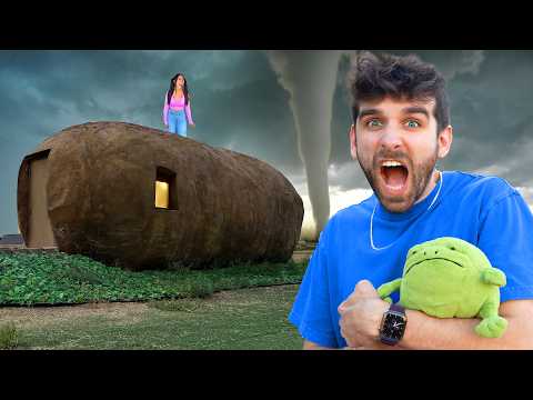 I Lived In a POTATO House During a TORNADO!