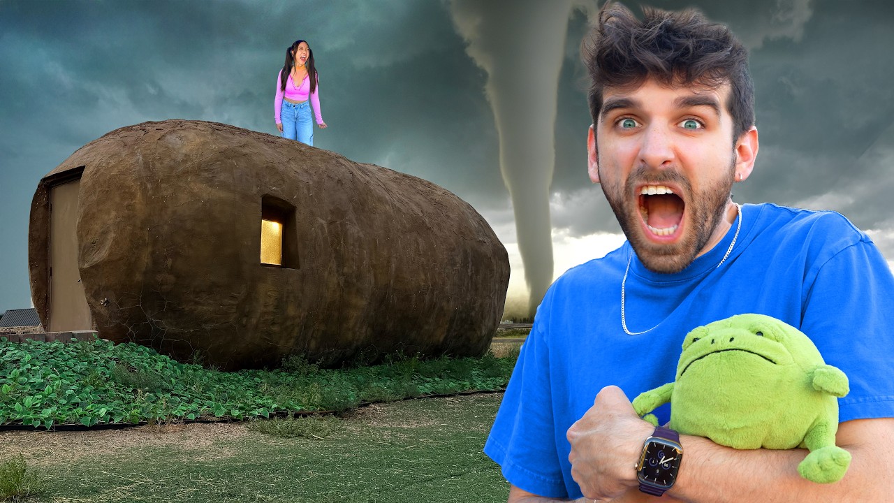 I Lived In a POTATO House During a TORNADO!