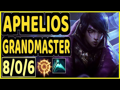 ΚINZU (APHELIOS) - 8/0/6 KDA GAMEPLAY - EUW Ranked GRANDMASTER