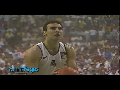 Hellas - Yugoslavia  81-77  Semi Final - Eurobasket  12/6/87  (HD  16:9)