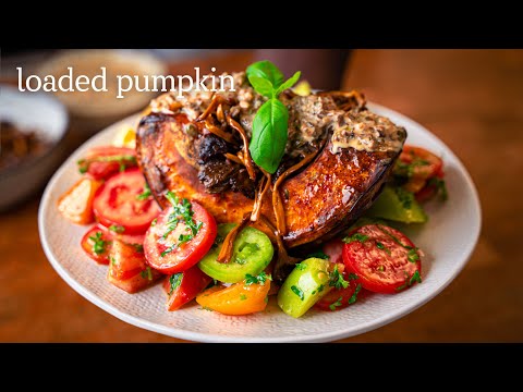 Loaded Pumpkin With Mushroom Sauce | IvanEats