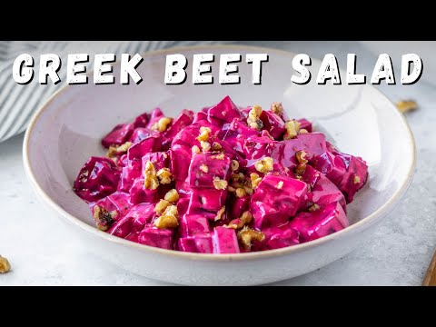 How To Make Greek Beet Salad With The Best Yogurt Dressing
