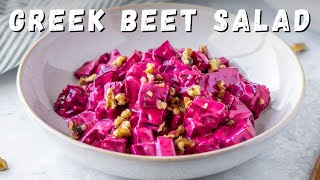 How To Make Greek Beet Salad With The Best Yogurt Dressing