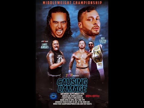 The Shining Star Rey Calitri vs MLW Star Lance Anoa’i for the TCW MIDDLEWEIGHT CHAMPIONSHIP