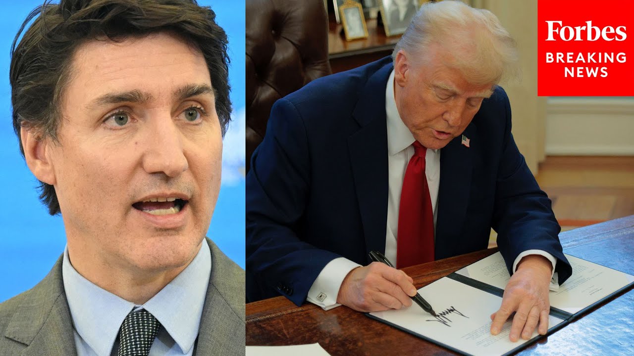 BREAKING NEWS: PM Justin Trudeau Publicly Responds To Trump's New U.S. Tariffs On Canada