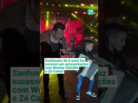 Neto e filho de sanfoneiro, garotinho de 6 anos 'faz o que sabe' com a sanfona e surpreende 