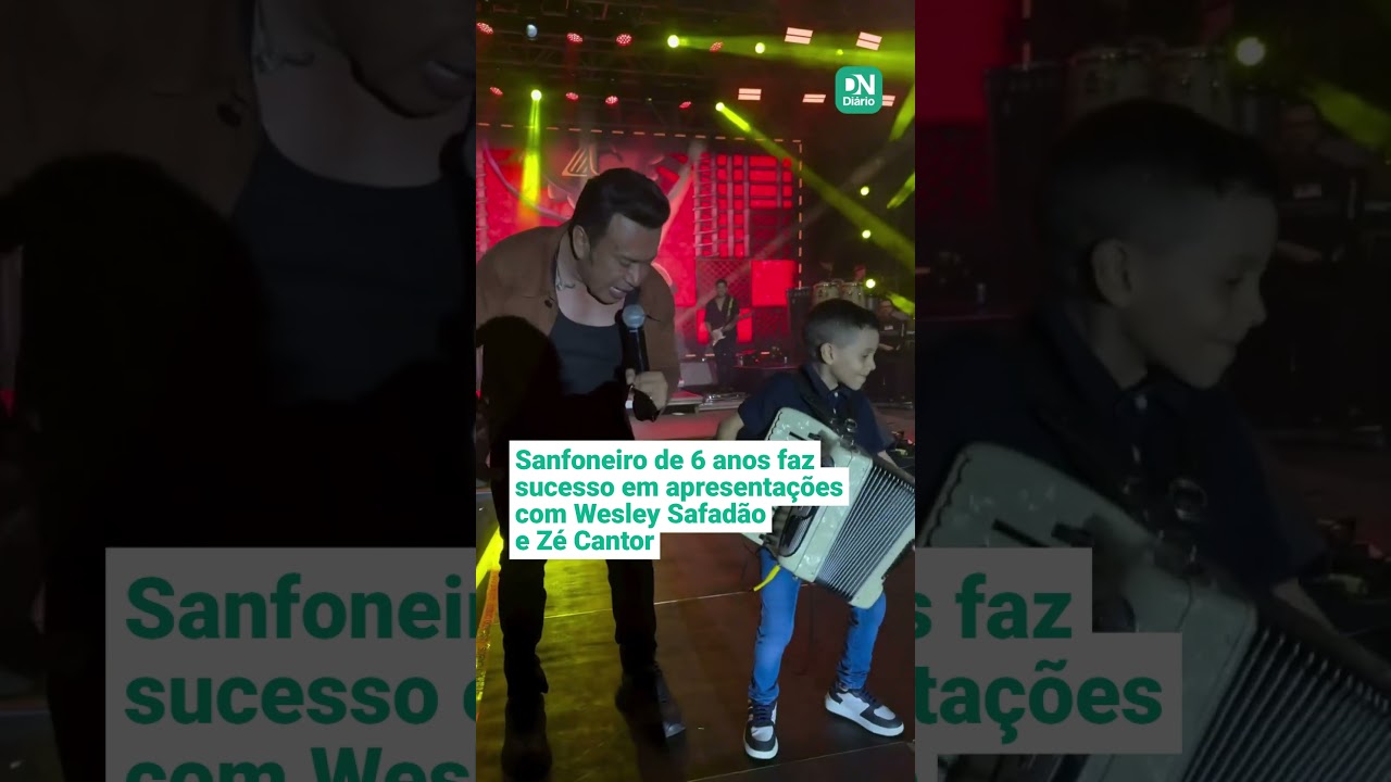 Imagem da notícia: Neto e filho de sanfoneiro, garotinho de 6 anos 'faz o que sabe' com a sanfona e surpreende 