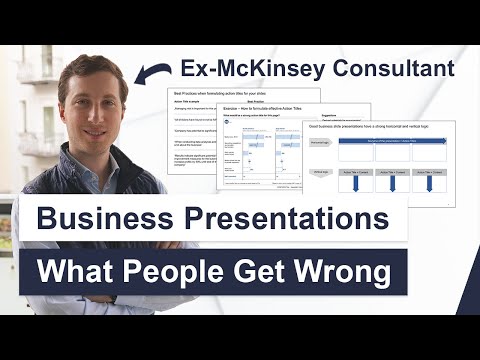 How to create Storylines for Business Presentations (Consulting and PowerPoint skills)