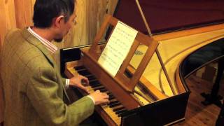 Domenico Scarlatti - Sonata K.32 / L.423 in d minor played on an Italian harpsichord (8-foot back)