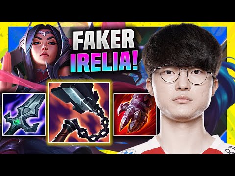 FAKER DOMIANTING WITH IRELIA! - T1 Faker Plays Irelia Mid vs Galio! | Season 11