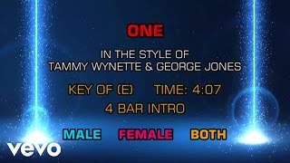 George Jones &amp; Tammy Wynette - One (Karaoke)
