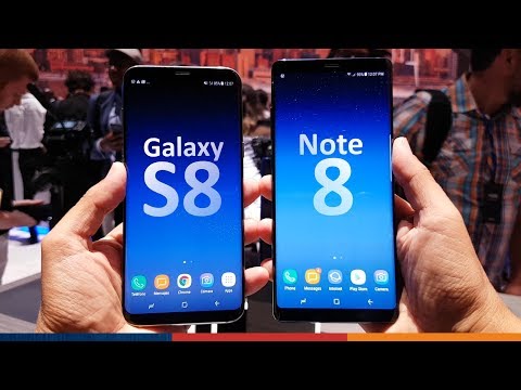 SAMSUNG NOTE 8 vs GALAXY S8+
