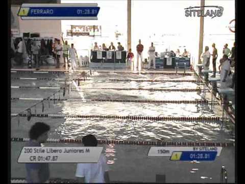 Serie 6 dei 200 Stile Libero Juniores Maschi - 16 Memorial Chiara Giavi