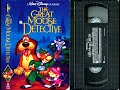 Opening To The Great Mouse Detective US VHS 1992