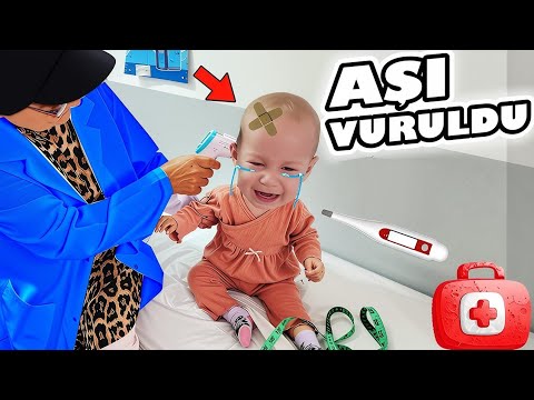 ASEL MIRA GOES TO GET HER ONE-YEAR-OLD VACCINE! THEY GAVE THREE VACCINATIONS AND SHE CRIED A LOT!...