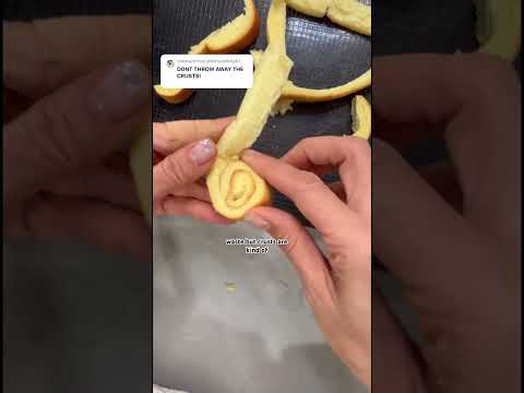 What to do with leftover bread crusts: 🍁🍂🎃 edition #simplerecipe #foodwaste