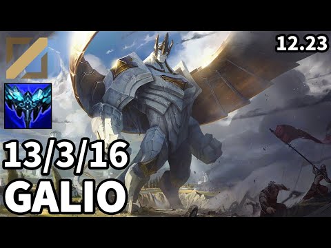 Galio Mid vs Rumble - KR Master | Patch 12.23
