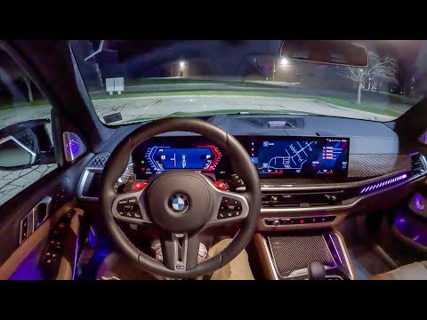 2024 BMW X5M Competition - POV Night Drive (Binaural Audio)