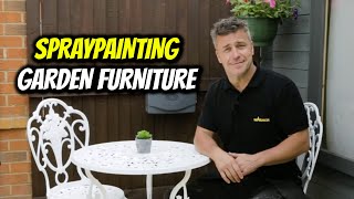 How to spray paint garden furniture