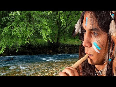 Native American Flutes and Rain - Music for Sleep, Relaxation or Meditation