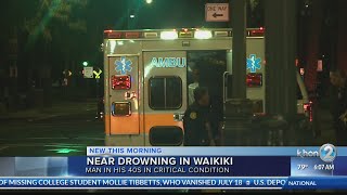 Waikiki near drowning