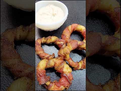 bacon wrapped onion rings recipe