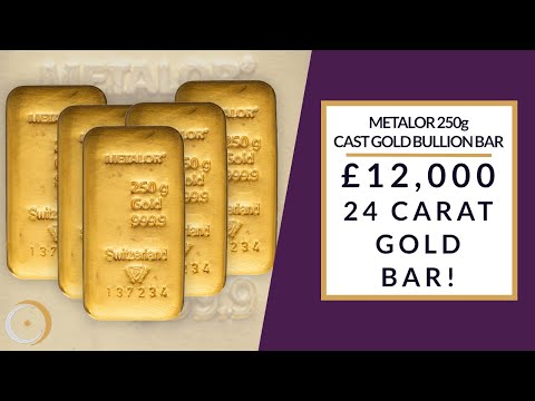 £12,000 Gold Bar! - 250g Metalor Cast Bullion Bar
