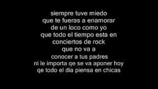 Si mi delito es Rockear -Moderatto letra