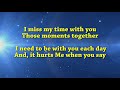Larnelle Harris - I Miss My Time With You - Lyrics