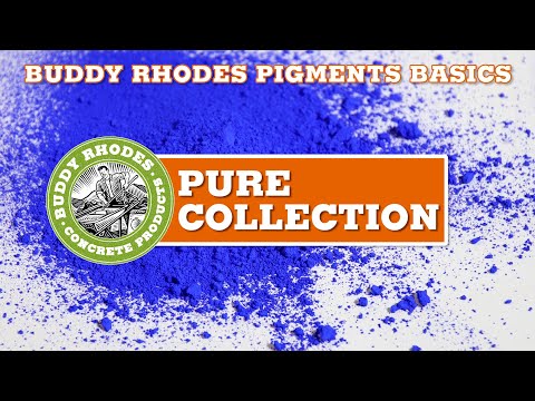 How to Pigment Concrete to Virtually Any Color: Buddy Rhodes Pure Pigments