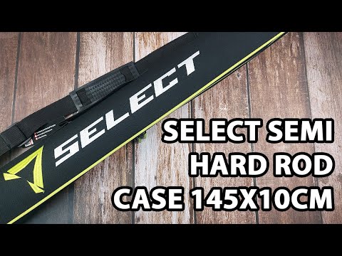 Жорсткий чохол для вудилищ Select Semi Hard Rod Case 145x10cm, колір:чорний