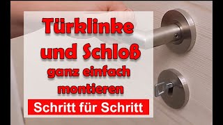 Türklinke richtig montieren / einbauen. Ganz einfach Schritt für Schritt - Version 2020