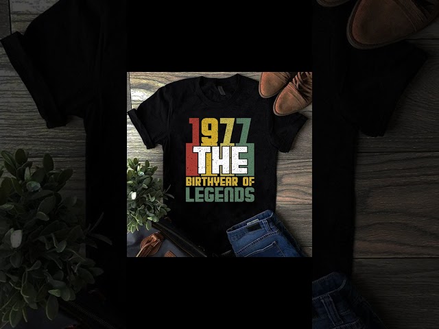 Vídeo relacionado con Edición limitada enero 1977 Retro 1977 Vintage 1977 Camiseta