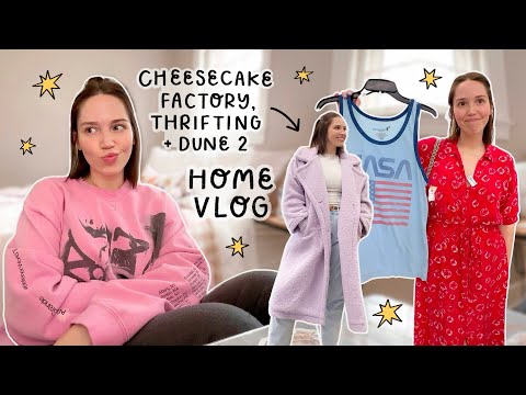 Home Vlog ???? First time at The Cheesecake Factory, thrifting + Dune Part 2