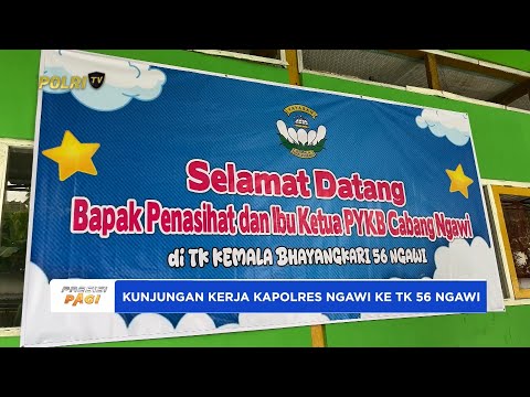 KAPOLRES NGAWI KUNJUNGI TK KEMALA BHAYANGKARI 56 DALAM RANGKA SILAHTURAHMI &amp; BERIKAN BANTUAN