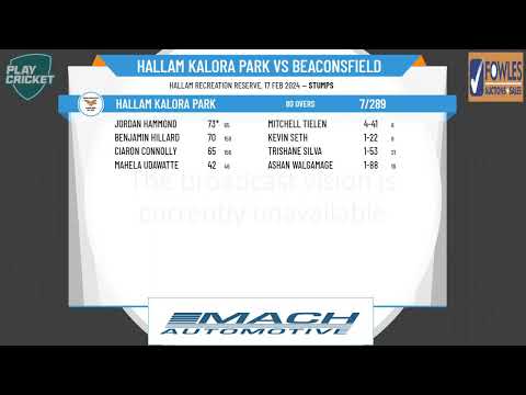 Dandenong District Cricket Association - Turf 1 - Rd13 - Hallam Kalora Park v Beaconsfield - Day 1