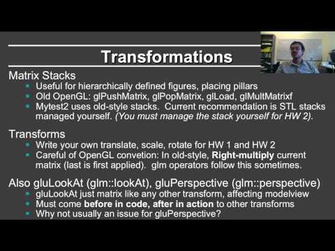 Online Graphics Course OpenGL 2: Matrix Stacks