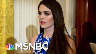 Hope Hicks Visit Raises Concern Over Potential Trump Witness Tampering | Rachel Maddow | MSNBC