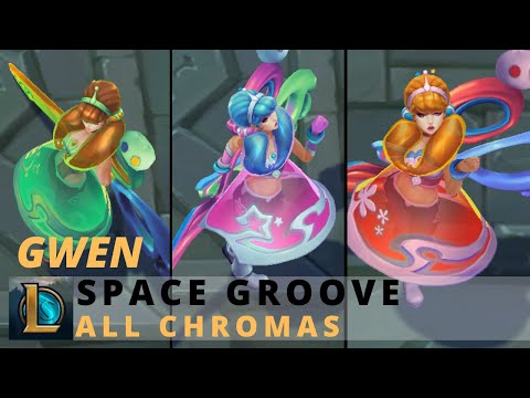 Space Groove Gwen All Chromas - League of Legends