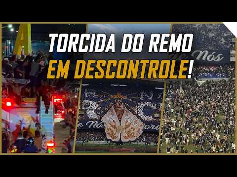 TORCIDA DO REMO INVADIU O GRAMADO COMEMORANDO O ACESSO À SÉRIE A!