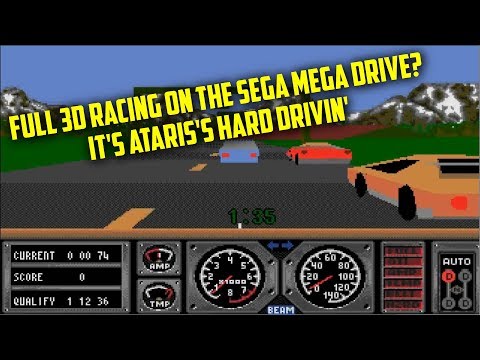 Sega Genesis | Mega Drive EPIC 3D Graphics - Hard Drivin'