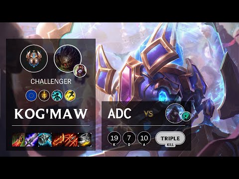 Kog'Maw ADC vs Aphelios - EUNE Challenger Patch 10.13