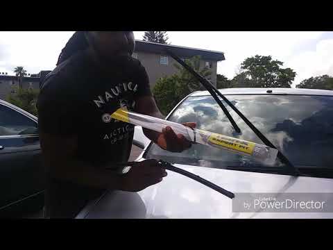 Rain-X expert fit beam wiper blade install 07 toyota Avalon